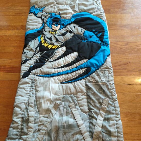 Pottery Barn Kids DC comics Batman Superhero Sleeping Bag - Picture 1 of 5